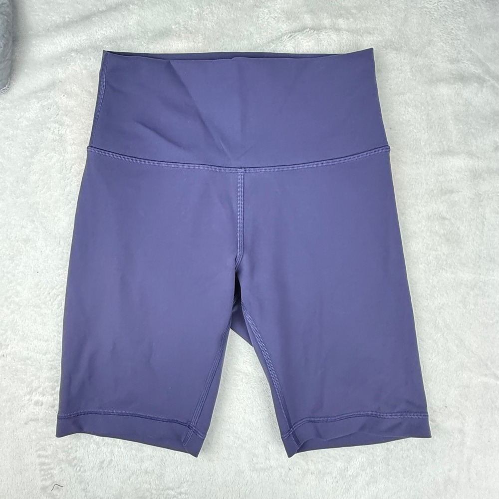 Lululemon High-Rise Short 8 Purple Yoga Biker Shorts Size 6